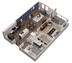 ONE BEDROOM C 303 303 floor plan